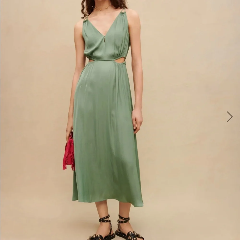 Maje cut-out V-neck maxi dress - Picture 9 of 13
